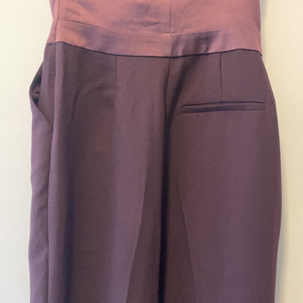 Reiss Sleeveless Jumpsuit, Dark Purple, Sz 2 - Picture 5 of 7